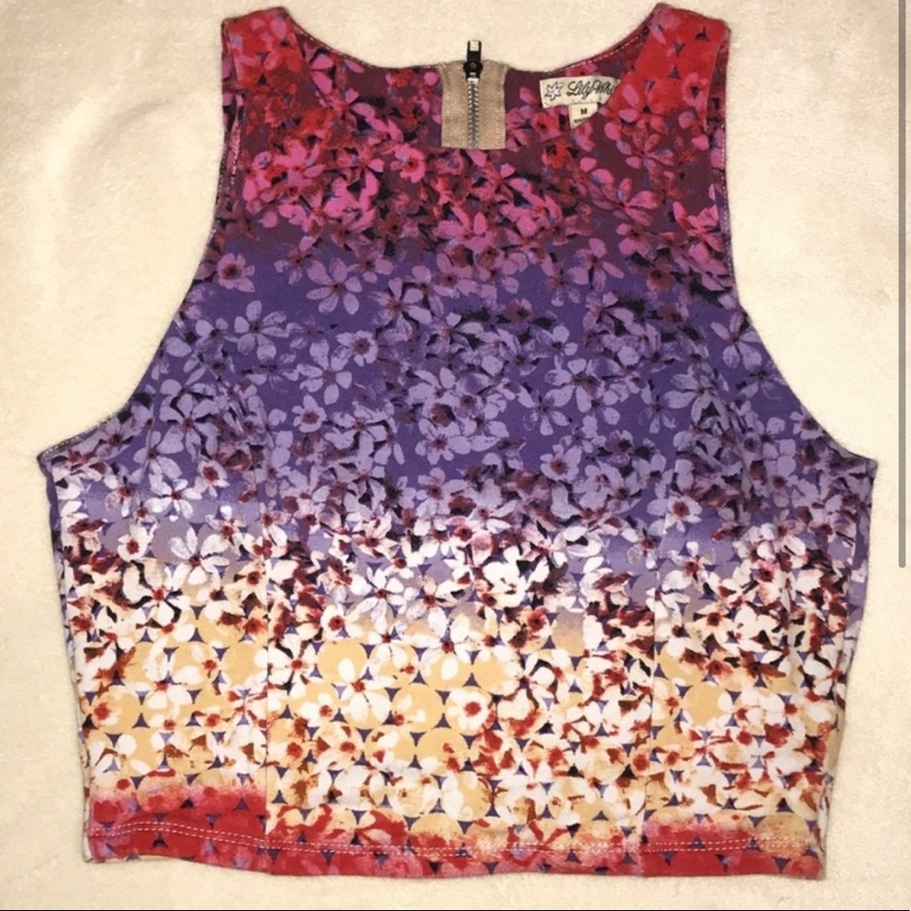Lulu’s Lily White Crop Top